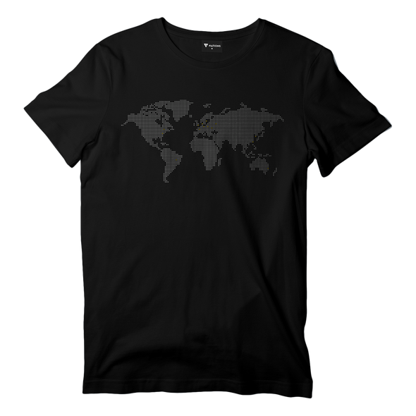 Nations Pixel Map Tee - We Are Nations