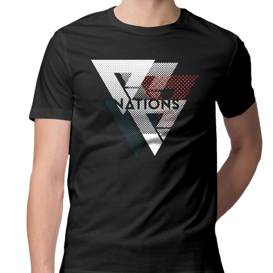Nations Halftone Tee - Black - We Are Nations
