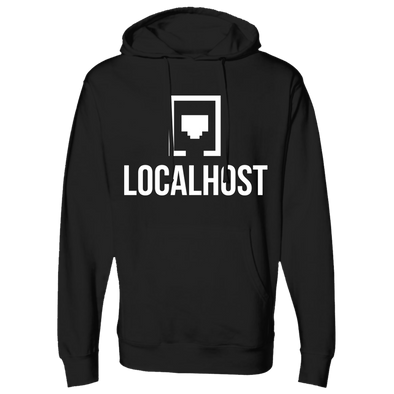 Localhost - Logo Hoodie - Black/White