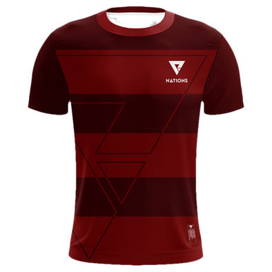 Nations Pro Jersey - Striped - Red - We Are Nations